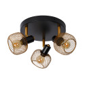 MAREN Ceiling spotlight 3x E14 Gold / Black