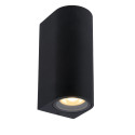 ZARO Wall spotlight Bathroom Round 2xGU10 Black