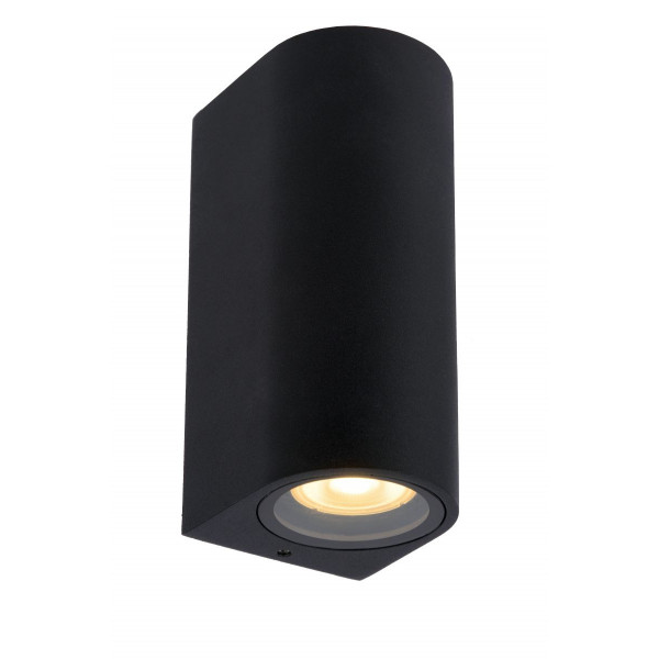 ZARO Wall spotlight Bathroom Round 2xGU10 Black