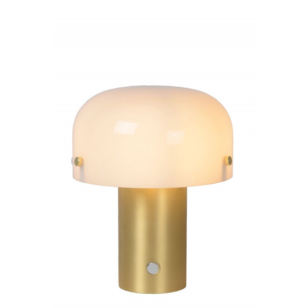 TIMON Table lamp  E14/25W 21cm Matt Gold/Opal