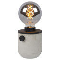 TANNER Table lamp 1x E27 60W H12.5cm Concrete/Blac