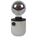 TANNER Table lamp 1x E27 60W H12.5cm Concrete/Blac