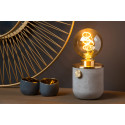 TANNER Table lamp 1x E27 60W H12.5cm Concrete/Matt