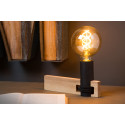 TANNER Table lamp 1x E27 60W H11cm  Black/Wood