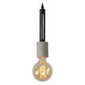 TANNER Pendant 1x E27 60W   Black/concrete