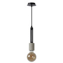 TANNER Pendant 1x E27 60W   Black/concrete