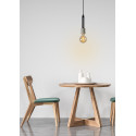 TANNER Pendant 1x E27 60W   Black/concrete