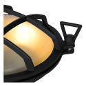 DUDLEY Outside Wall Light Round IP 65 E27/60W Blac