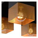 RENATE Ceiling Light  4x E27/40W Black/Gold