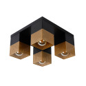 RENATE Ceiling Light  4x E27/40W Black/Gold