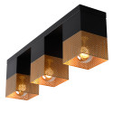 RENATE Ceiling Light  3x E27/40W Black/Gold