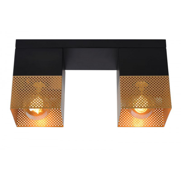 RENATE Ceiling Light  2x E27/40W Black/Gold