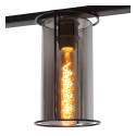 DOUNIA Pendant 3xE27/40W Matt Black/Smoke glass