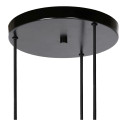 ORLANDO Pendant 3xE27/60W Black/Smoke Glass