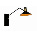 PEPIJN Wall Light 1xE14 Black/Gold