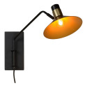 PEPIJN Wall Light 1xE14 Black/Gold