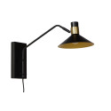 PEPIJN Wall Light 1xE14 Black/Gold