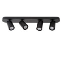 XYRUS-Stropné svietidlo 4xGU10/5W DTW incl. W9 L60 H12.5cm - Čierna (old 23954/20/30)