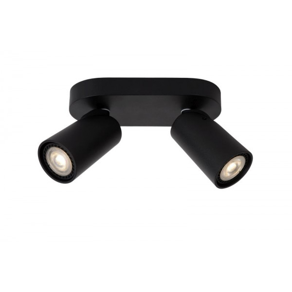 XYRUS - Stropné svietidlo - 2xGU10/5W DTW  W9 L20 H12.5cm - Čierna (old 23954/10/30)