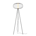CARBONY - Stojaca lampa - LED 5W 2700K - Čierna