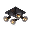 MADEE - Stropné svietidlo - 4x E14/25W - Čierna