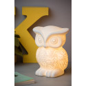 OWL - Stolná lampa - E14 H25cm - Biela