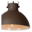 DAMIAN - Závesné svietidlo - E27/40W Ø36cm - rust. hnedá