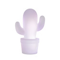 CACTUS - Stolová lampa - LED 2W RGB IP44 H33cm - biela