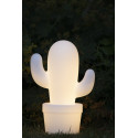 CACTUS - Stolová lampa - LED 2W RGB IP44 H33cm - biela