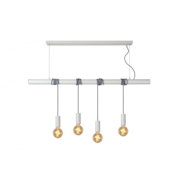 Jaime - Závesné svietidlo - 4xE27 L120cm - biela