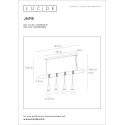 Jaime - Závesné svietidlo - 4xE27 L120cm - biela