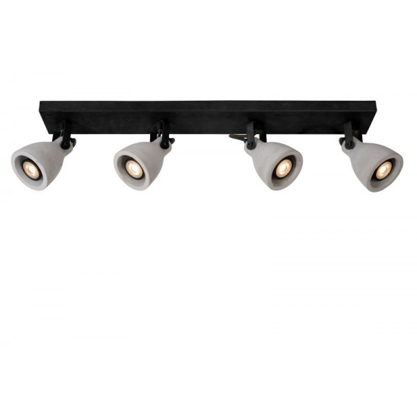 CONCRI-LED - Stropné svietidlo - 4xGU10/5Wincl 320LM 3000K - čierna