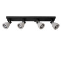 CONCRI-LED - Stropné svietidlo - 4xGU10/5Wincl 320LM 3000K - čierna