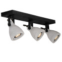 CONCRI-LED - Stropné svietidlo - 3xGU10/5Wincl 320LM 3000K - čierna