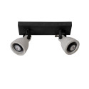 CONCRI-LED - Stropné svietidlo - 2xGU10/5Wincll 320LM 3000K - čierna