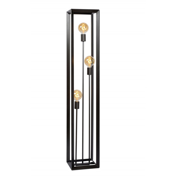 THOR - Stojaca lampa - 3xE27 H140cm - šedá