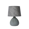 RAMZI - Stolová lampa - E14 H26cm - sivá