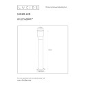 NINKE - Vonkajší stĺpik - GU10/5W H80cm - čierny