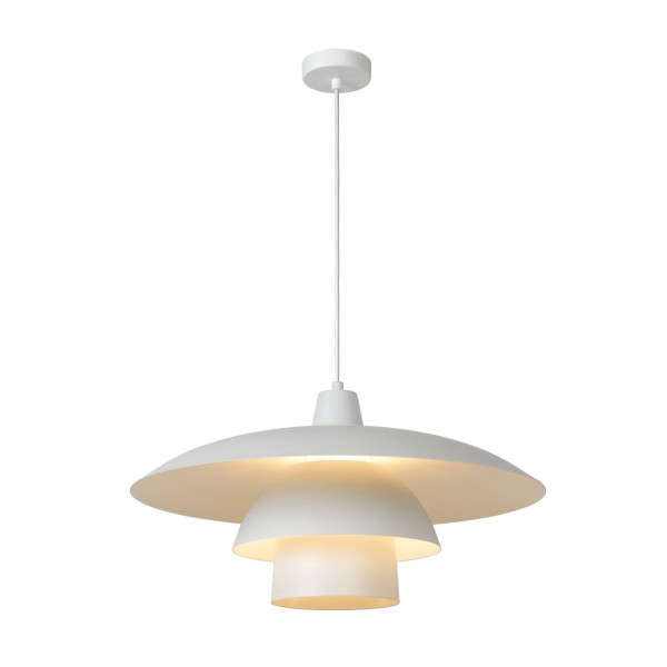 GITSY - Závesné svietidlo - E27 / 55cm - biela