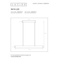 RAYA LED - Závesné svietidlo - LED 36W 2700K - biela