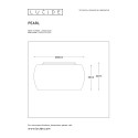 PEARL - Stropné svietidlo - H21 D40cm 5xG9/4W - 70163/40/11,70163/20/11