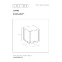 CLAIRE - Bollard IP54 1xE27 Max15W L20cm - biela