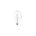 Žiarovka LED - Ø 6,4 cm - LED Dim. - 1x5W 2700K 