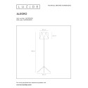 ALEGRO - Stojaca lampa - E27 D42cm H155cm - čierna
