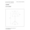 ALEGRO - Stolová lampa - E14 D32cm H57cm - čierna
