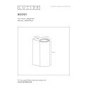 BOOGY - Nástenné svietidlo - 2xGU10 IP44 L7 H15cm Čierne
