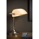 Banker - Stolná lampa - E14 W22cm H30cm - Biela
