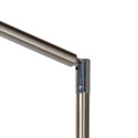 BERGAMO-LED - Stojaca stmiev. lampa - 6W 3000K 600LM Satin chrome