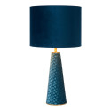 VELVET Table lamp E27/40W H47cm Blue