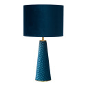 VELVET Table lamp E27/40W H47cm Blue